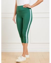 Talbots - Performance Interlock Capri Leggings - Lyst