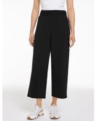 Talbots - Lightweight Woven Stretch Wide Leg Ankle Pants - Lyst