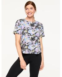Talbots - Supersoft Jersey Pleat Back Short Sleeve T-shirt - Lyst