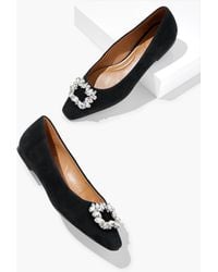 Talbots - Whitley Crystal Suede Flat - Lyst