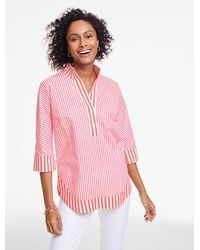 Talbots - Dolman Sleeve Poplin Tunic Top - Lyst