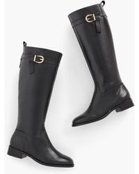 Talbots - Tish Tie Leather Riding Boots - Lyst