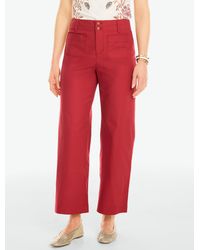 Talbots - Stretch Knit Herringbone Wide Ankle Pants - Lyst