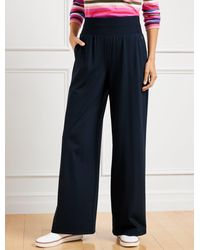 Talbots - Out & About Stretch Wide Leg Pants - Lyst