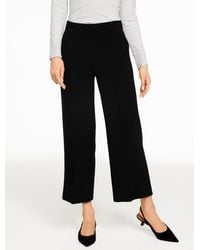 Talbots - Easy Travel Wide Leg Ankle Pants - Lyst