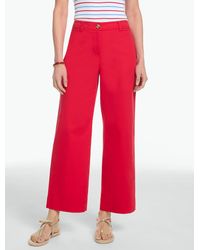 Talbots - Wide Ankle Heritage Twill Pants - Lyst
