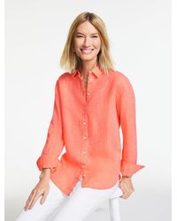Talbots - Linen Everyday Relaxed Shirt - Lyst