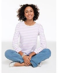 Talbots - Modern Romance Lace Trim Top - Lyst