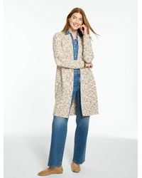 Talbots - Open Front Duster Cardigan Sweater - Lyst
