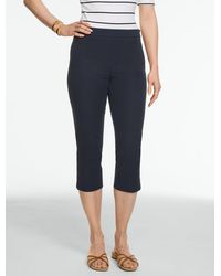 Talbots - Cotton Bi-stretch Capri Pants - Lyst