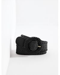 Talbots - Stretch Raffia Belt - Lyst