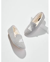 Talbots - Fireside Flannel Slippers - Lyst