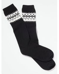 Talbots - Chic Fair Isle Boot Socks - Lyst