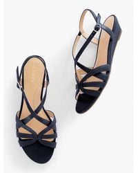 Talbots - Capri Nappa Wedge Sandals - Lyst