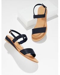 Talbots - Gracelyn Nappa Wedge Sandals - Lyst