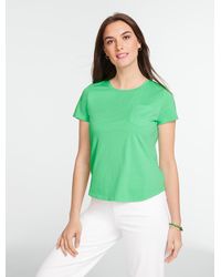 Talbots - Patch Pocket Short Sleeve T-shirt - Lyst