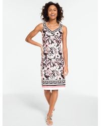 Talbots - Effortless Jersey Lavish Paisley Shift Dress - Lyst