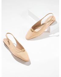 Talbots - Whitley Raffia Slingback Flats - Lyst