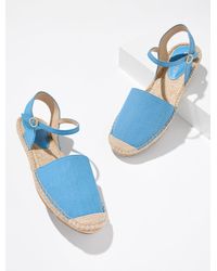 Talbots - Izzy D'orsay Chambray Espadrille Flats - Lyst