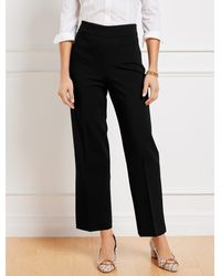 Talbots - Tailored Stretch Slim Wide Ankle Pants - Lyst