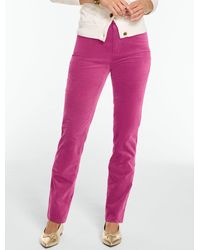 Talbots - Velveteen Straight Leg Pants - Lyst