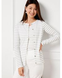 Talbots - Variegated Ribbed Cardigan Sweater - Lyst
