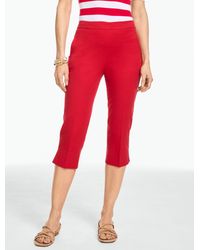 Talbots - Cotton Bi-stretch Capri Pants - Lyst
