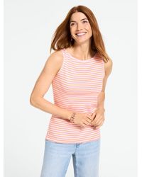 Talbots - Bateau Neck Sleeveless Tank Top - Lyst