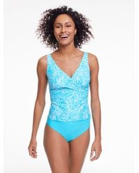 Aqua Club - Faux Wrap Tankini - Lyst