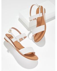 Talbots - Gracelyn Nappa Wedge Sandals - Lyst