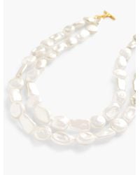 Talbots - Classic Pearl Torsade Necklace - Lyst