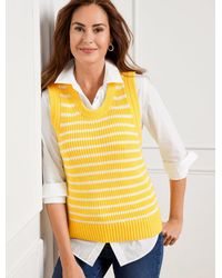 Talbots - Scoop Neck Sweater Vest - Lyst