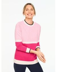 Talbots - Button Hem Crewneck Sweater - Lyst
