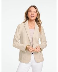 Talbots - Stretch Linen Blazer - Lyst