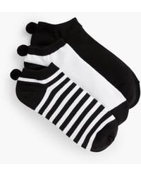 Talbots - Three Pair Pom Pom Socks - Lyst