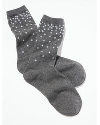Talbots - Dazzle Snowflake Trouser Socks - Lyst