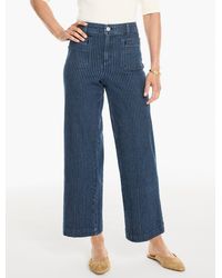 Talbots - Wide Ankle Patch Pocket Jeans - Lyst