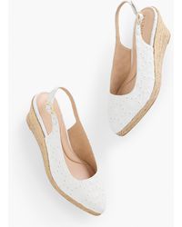 Talbots - Vivi Slingback Espadrille Wedges - Lyst