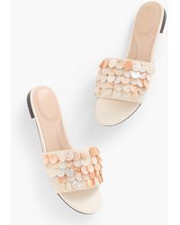 Talbots - Keri Shell Embellished Slides - Lyst