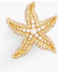 Talbots - Embellished Starfish Brooch - Lyst