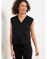 Talbots - Airknit Stretch V-neck Sleeveless Tank Top - Lyst
