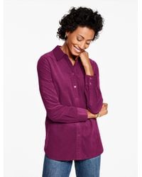 Talbots - Corduroy Modern Classic Shirt - Lyst