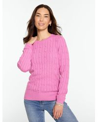 Talbots - Soft Cable Knit Crewneck Sweater - Lyst