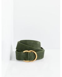 Talbots - Double Ring Suede Belt - Lyst