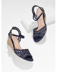 Talbots - Royce Raffia Wedge Sandals - Lyst