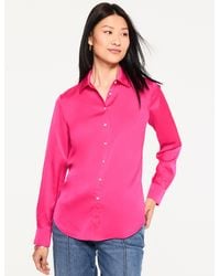 Talbots - Soft Satin Charmeuse Shirt - Lyst