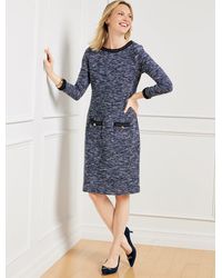 Talbots - Tweed Knit A-line Dress - Lyst
