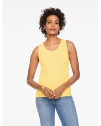 Talbots - Ribbed Scoop Neck Tank Top - Lyst