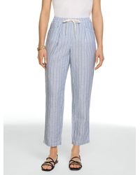Talbots - Washed Linen Tapered Ankle Pull-on Pants - Lyst