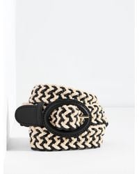 Talbots - Leather Braided Rope Belt - Lyst